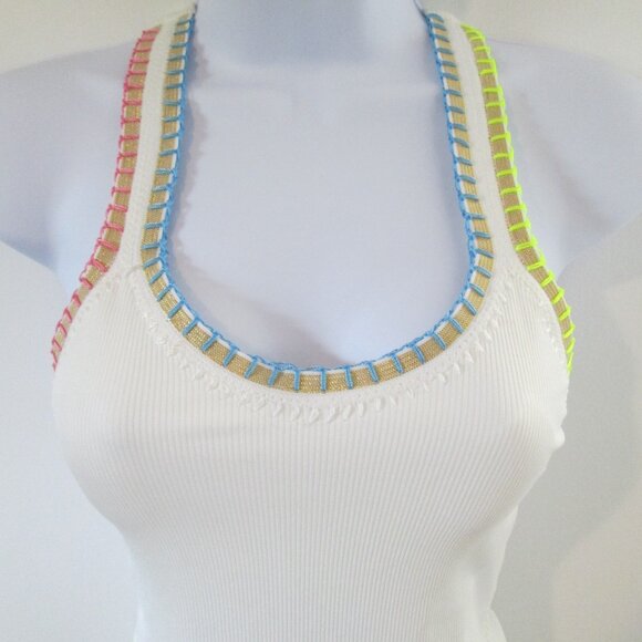 PQ Swim Crochet-Trim One-Piece Swimsuit Sz S - Picture 7 of 13